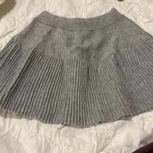 SHEIN Gray Pleated sweater Skirt